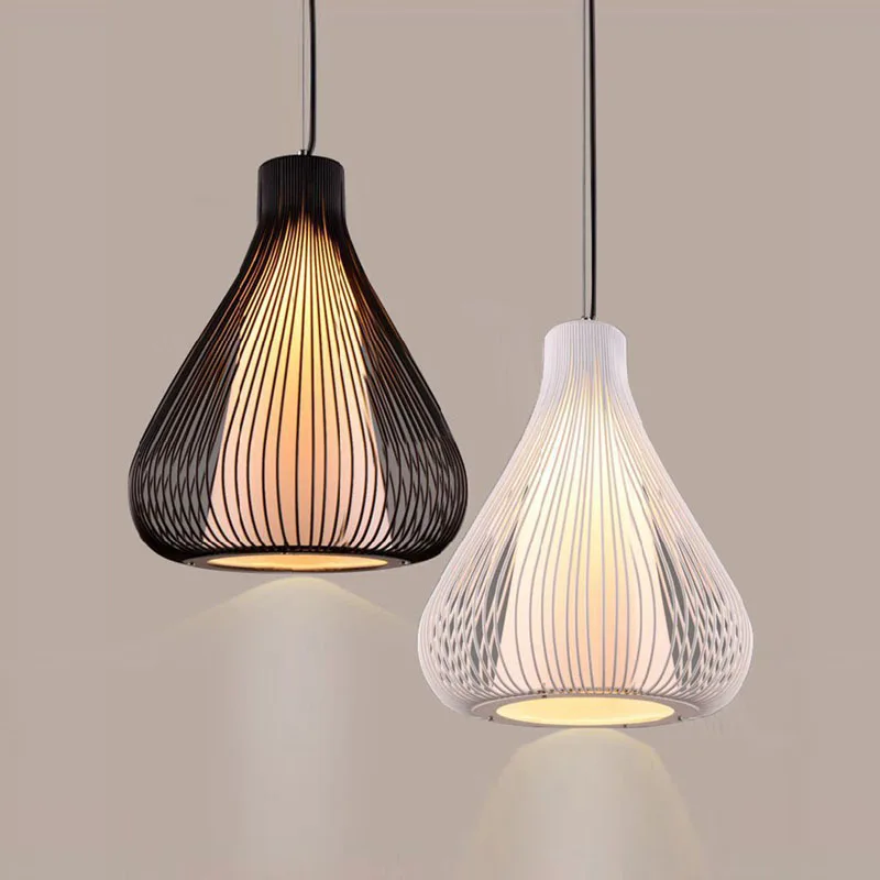 Креативная светодиодная люстра в форме клетки для птицы ресторан ретро лофта