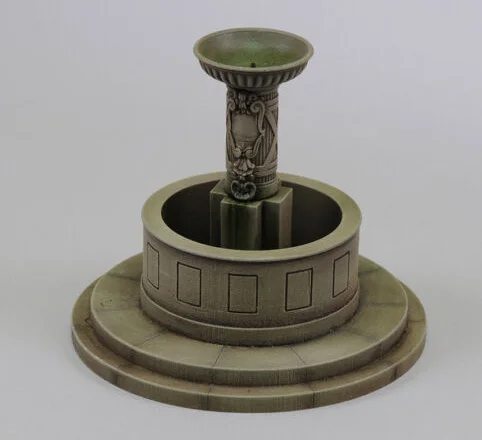 1/35 диаметр дна фонтана 75 мм высота наборы модельная фигурка из смолы миниатюрный