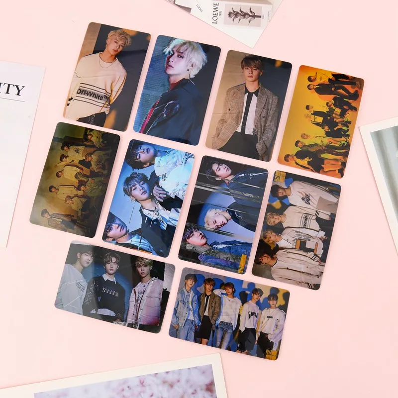 10 шт./компл. KPOP Stray Kids альбом желтая древесина Lomo карты фото карты наклейки фотостудии плакат подарочный канцелярский набор