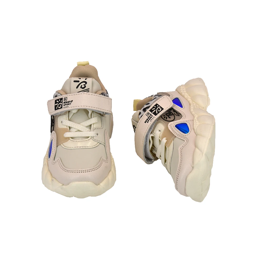 Bessky/ Детская Повседневная спортивная обувь из сетчатого материала Бежевая для