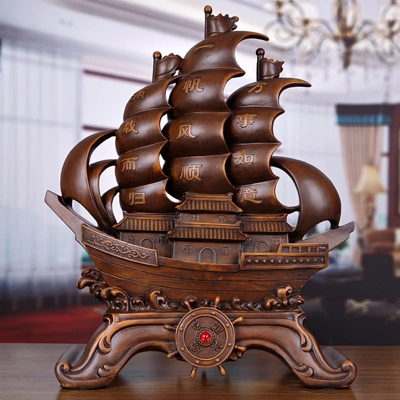 Креативная Скульптура Фэн-шуй из смолы украшения для дома гостиной винного шкафа