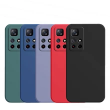 For Xiaomi Poco M4 Pro 5G Case Poco M4 Pro 5G Cover Shockproof Liquid Silicon Soft TPU Phone Back Case For Xiaomi Poco M4 Pro 5G