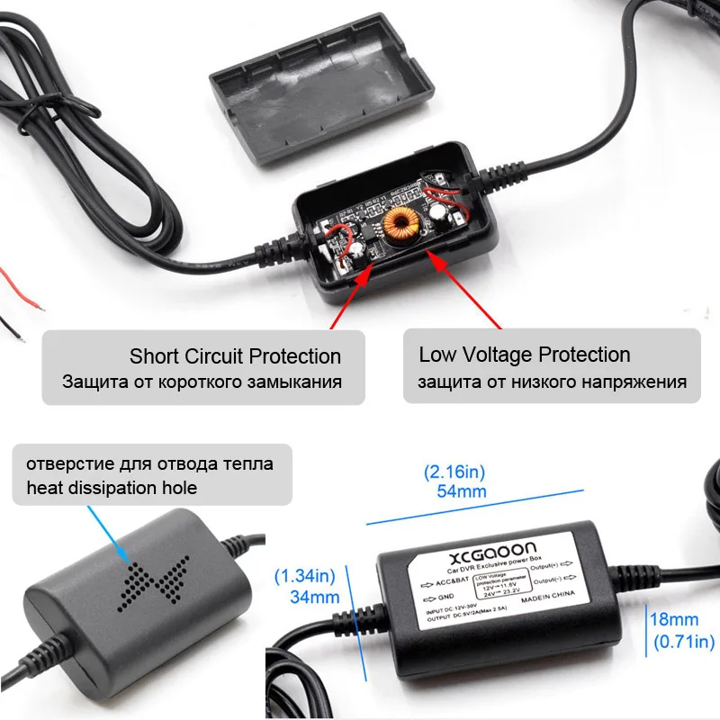 XCGaoon DC 12V to 5V 2A 3 1 M автомобильный зарядный кабель мини/микро USB хардкор Авто Зарядка