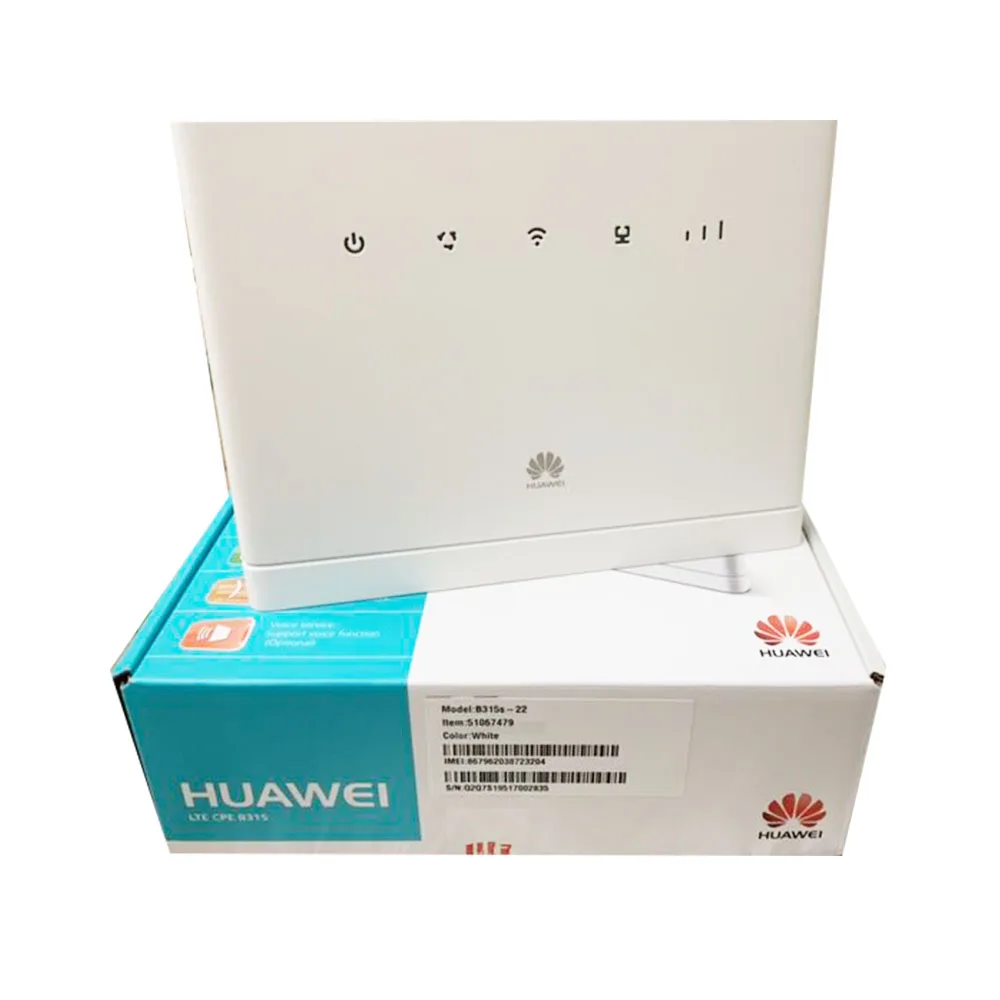 Unlocked Wifi Router HUAWEI B315S-22 CPE 150Mbps 4G LTE FDD Wireless Gateway With 2pcs Antenna