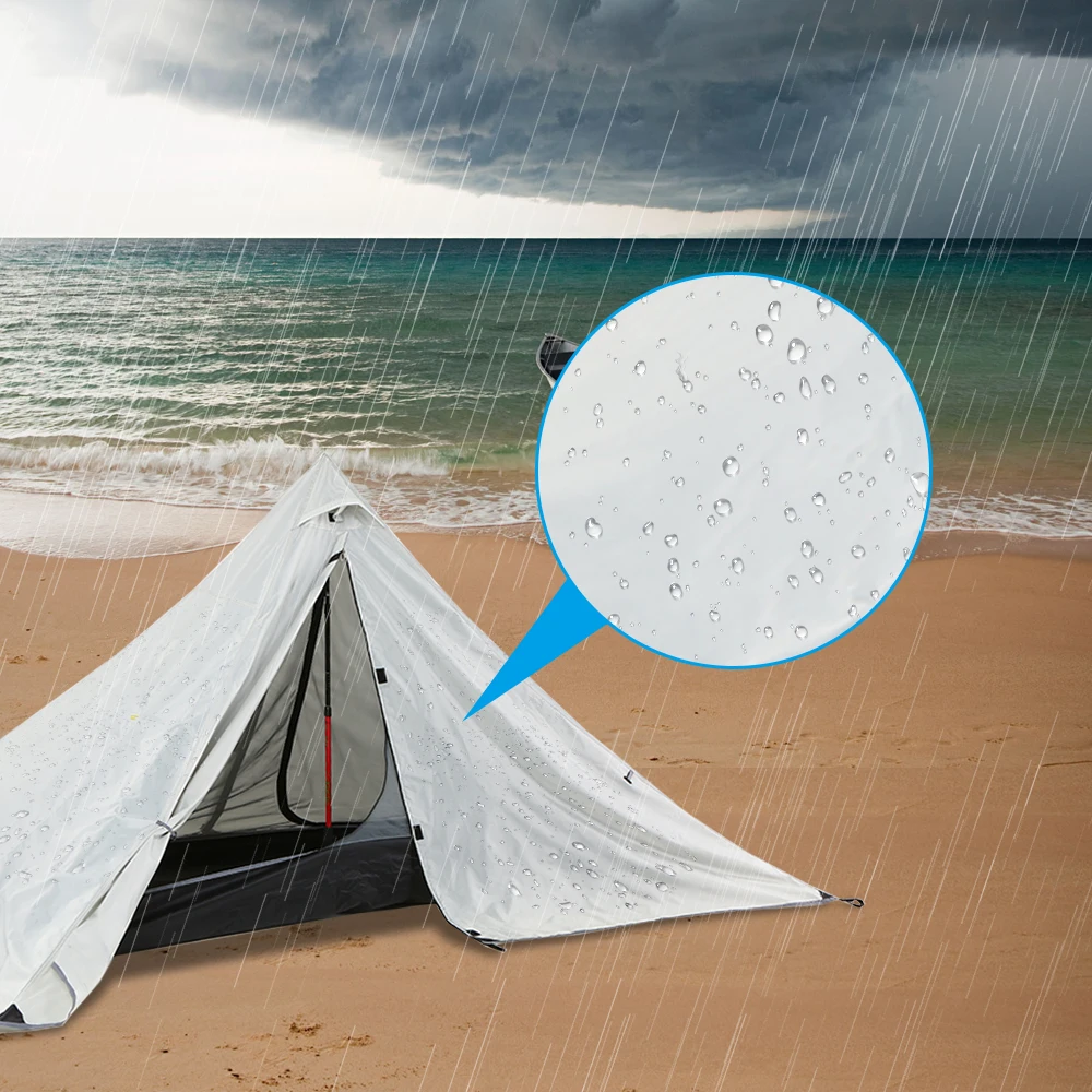 Наружный тент для кемпинга 1 2 Человек двухслойный Водонепроницаемый Пляжный