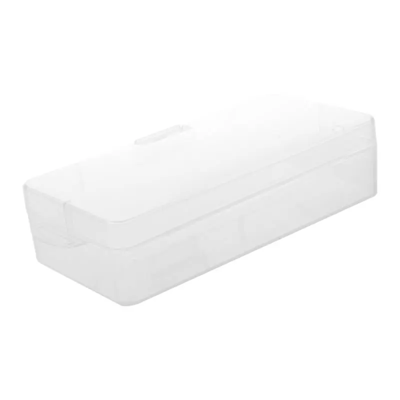 

Прозрачный Пластик ювелирные изделия прямоугольник чехол коробка держатель Контейнер 18 см x 8,5 см x 4,5 см