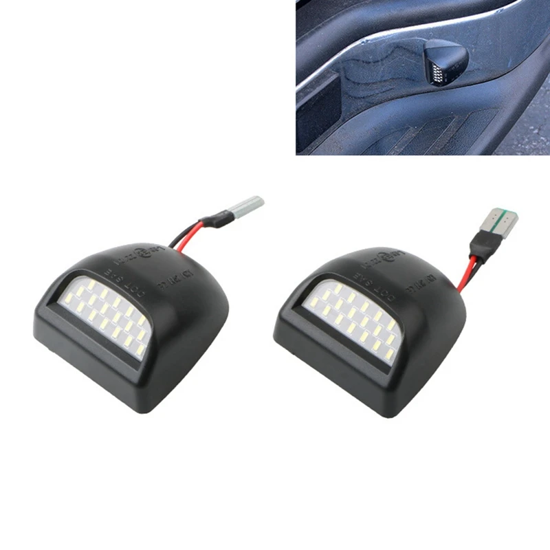 

2pcs Rear white 18LED License Plate Lights Lamp 6000k brightness LED Number Plate Lights Car Lights For Chevrolet Silverado GMC