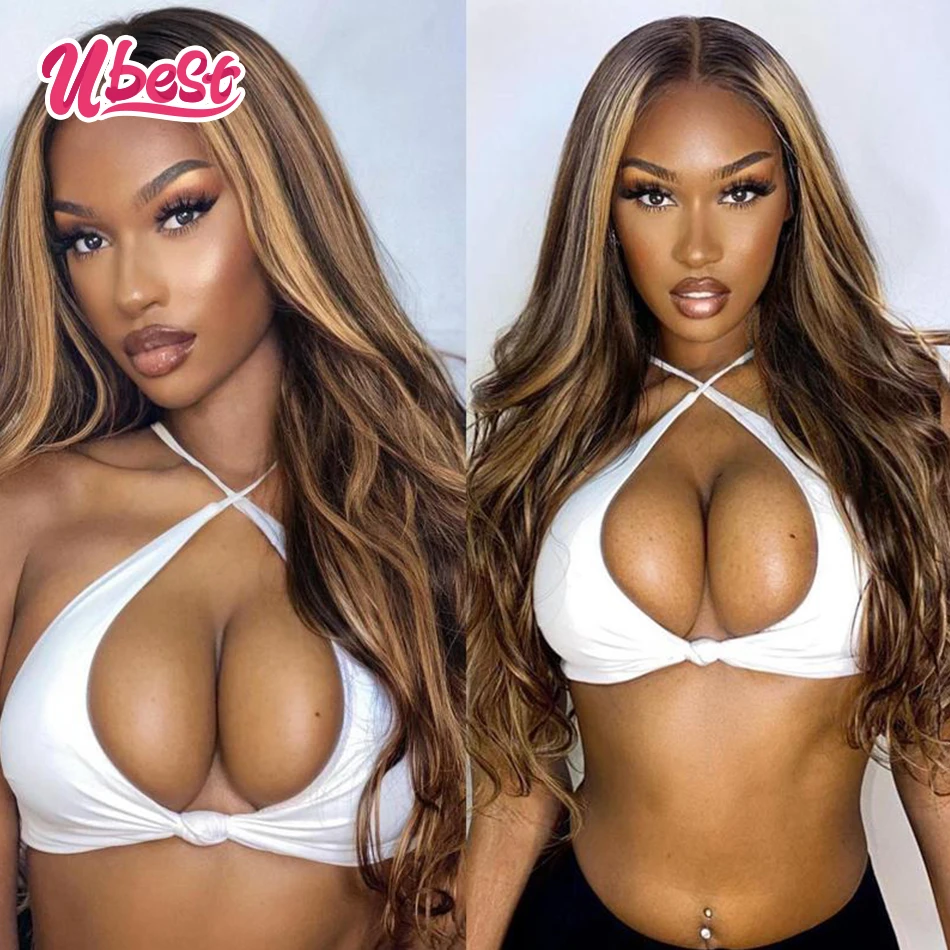 Ubest TL 27 High Quality Straight Lace Front Wig Whole Sale Brazilian Virgin Human Hair Wigs Transparent for Black Women | Шиньоны и