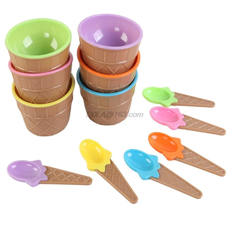 Высокое качество миска для мороженого Ложка DIY слизи глина пищевая детская