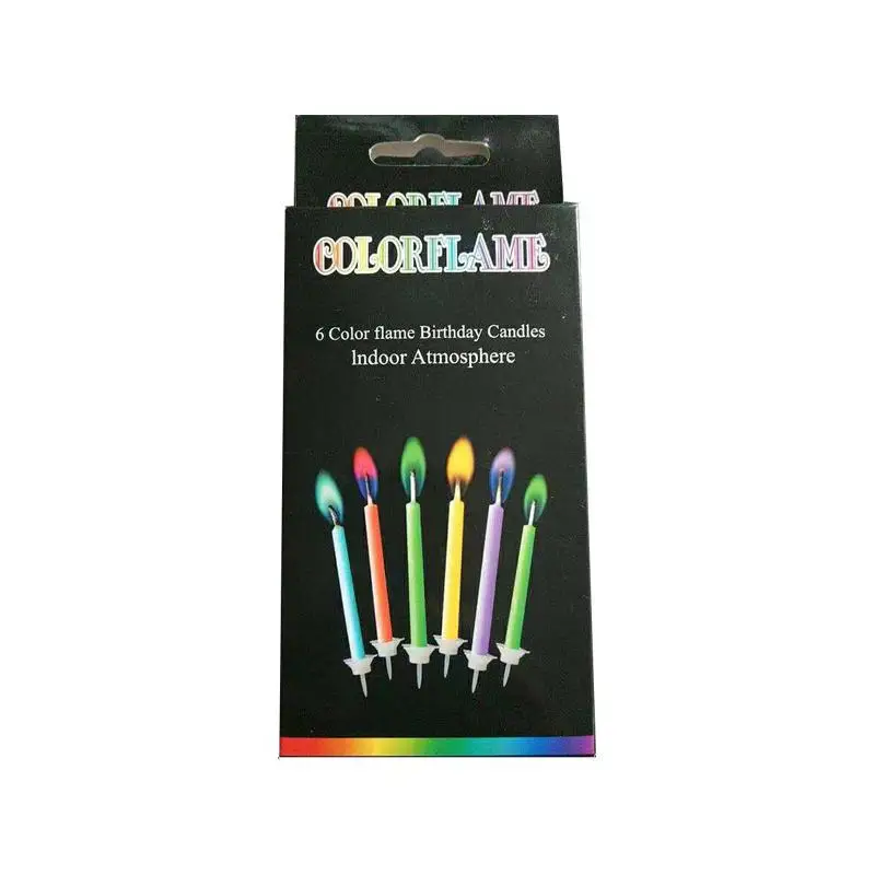 Красочные свечи для торта дня рождения креативные праздничные принадлежности