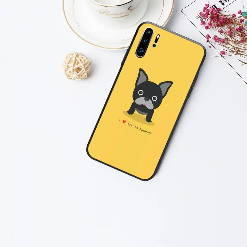 

Cute French Bulldog Dog for huawei p20 p30 p40 pro mate 10 20 30 pro lite p smart y7 2019 plus nova 3I cases cover