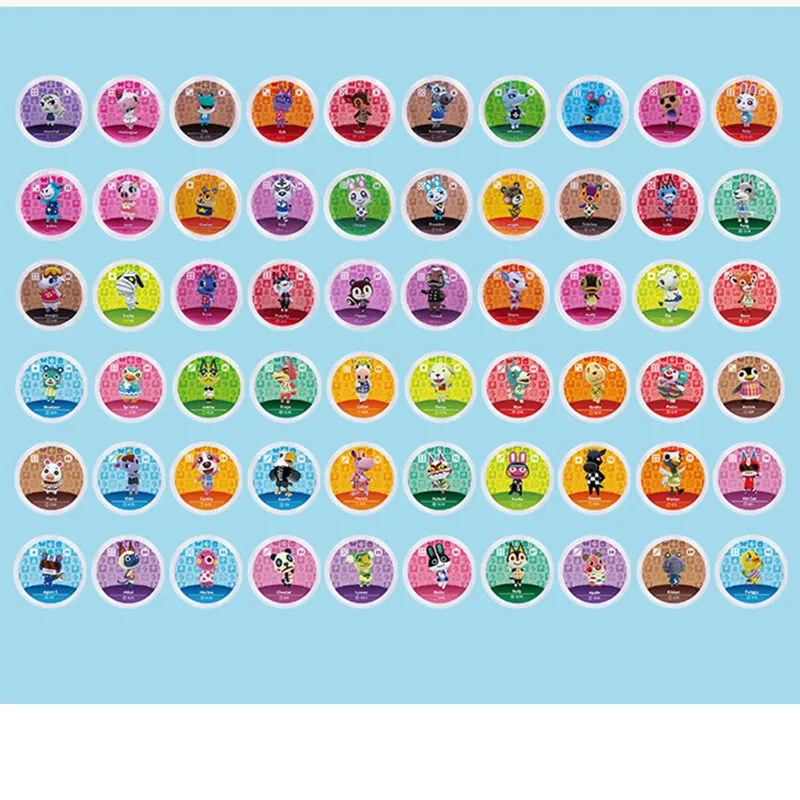 Карты для перекрещивания животных 60 шт./лот круглые карты Switch 3DS NS Games поддержка