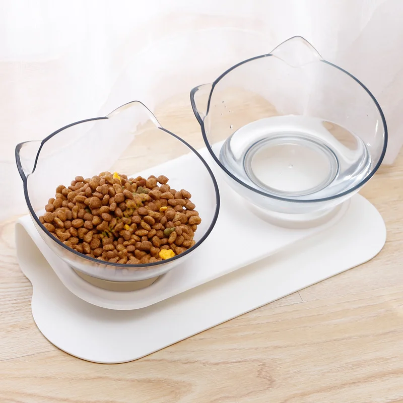 

Non-Slip Double Cat Bowl Dog Bowl With Stand Pet Feeding Cat Water Bowl For Cats Food Pet Bowls For Dogs Feeder Product Supplies