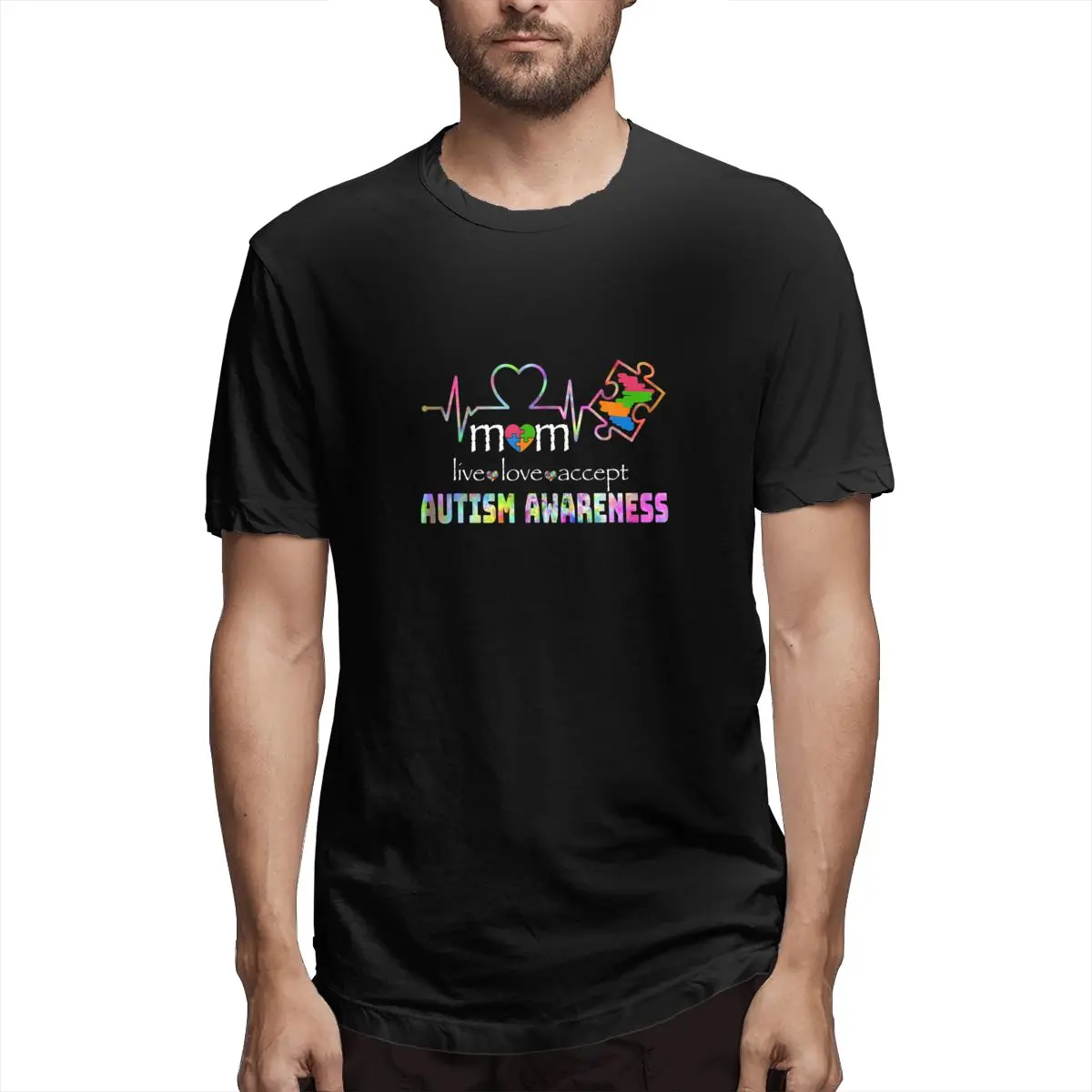 

Dont Judge What You Dont Understand Autism Awareness Graphic Tee Men's Short Sleeve T-shirt Funny Cotton Tops