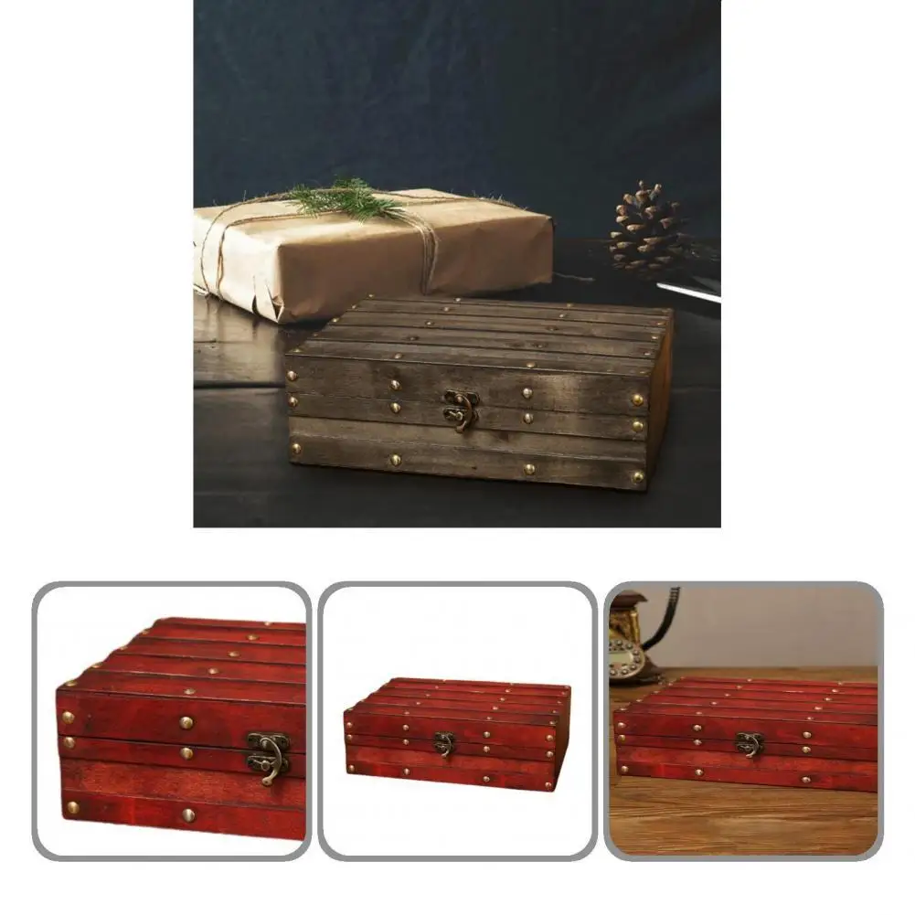 

Практичный деревянный ящик для ожерелья, браслета, 2 цвета, винтажный держатель для хранения, универсальный домашний декор