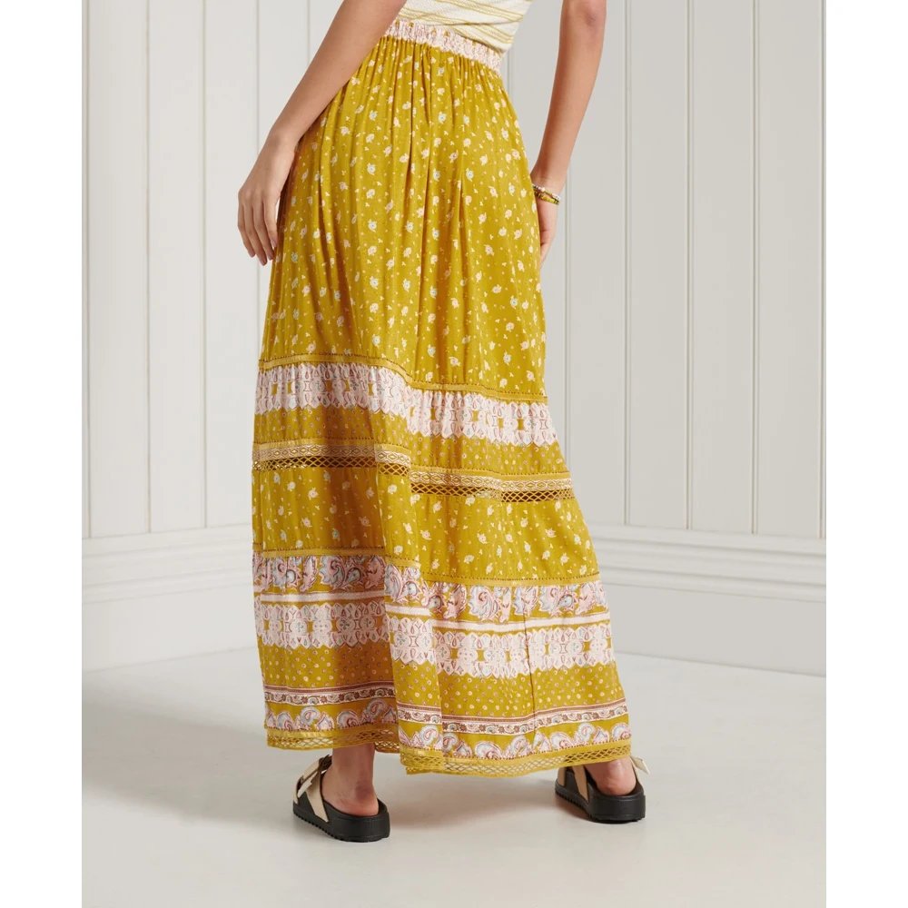 Юбка SUPERDRY AMEERA MAXI SKIRT Ochre |
