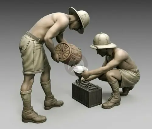 Набор для сборки фигурок итальянских солдат из смолы 1/35|Наборы моделей| |