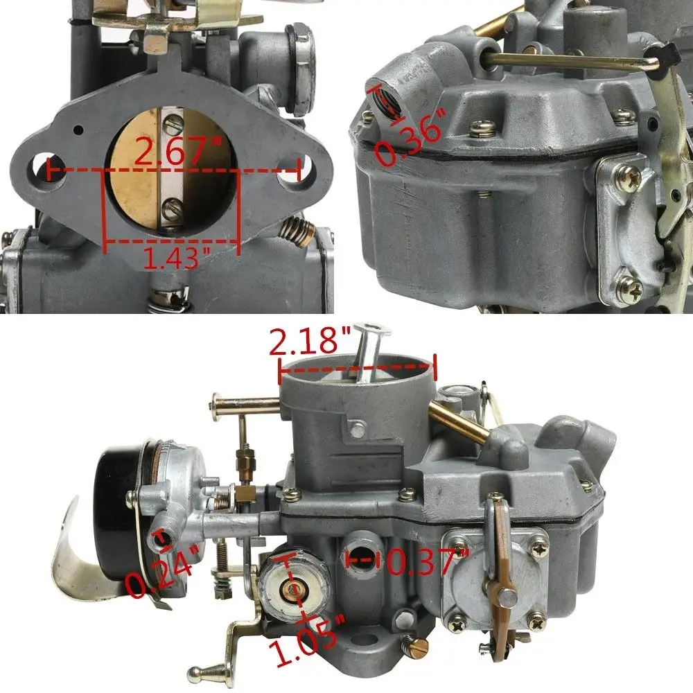 Восстановленный карбюратор FORD 1 BBL для Ford 6 Cyl Mustang Autolite1100 170 200 1963 1969 USTANG FAIRLANE FALCON