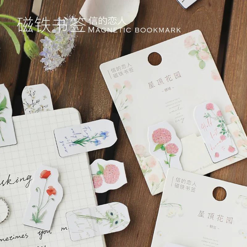 2 шт./партия Закладка для книги Магнитный стильная футболка с изображением