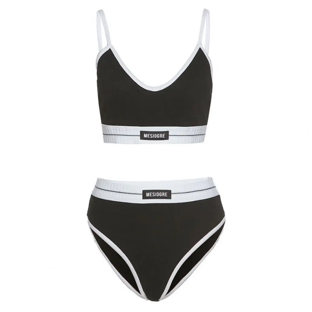 

1 Set Two Piece Bathing Suit No Underwire Sporty Beach Swimsuit for Swimming