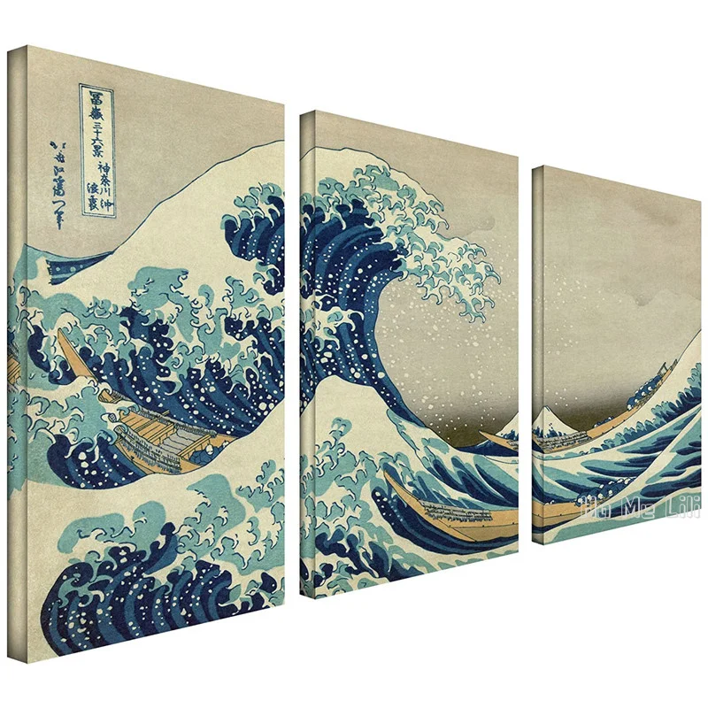 

The Great Wave Off Oil Painting By Ho Me Lili Wall Art Canvas Artwork For Living Room Home Decoration