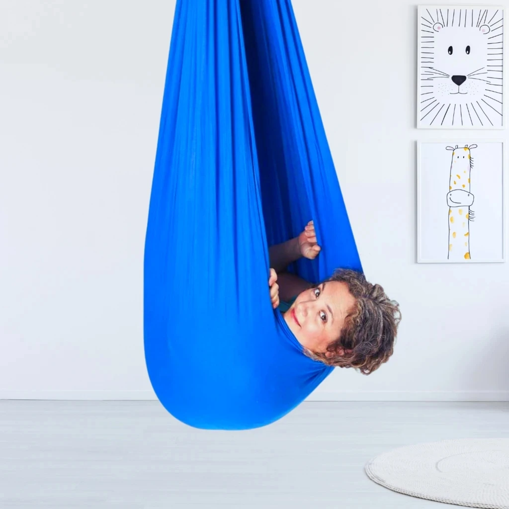 

200lbs Portable Therapy Swing Kids Swing Pods Single Person Outdoor Indoor All Season Hanging Seat Home Child Hammock Chair