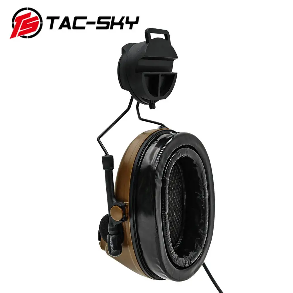 TAC-SKY COMTAC II helmet bracket silicone earmuffs hearing defense noise reduction pickup military shooting tactical headset CB