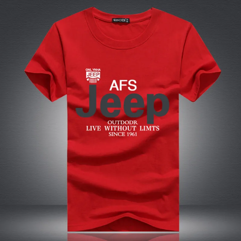 Летняя хлопковая футболка с короткими рукавами и принтом мужская повседневная