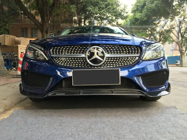 

Dream2021 Fit For Benz Mercedes C-class W205 C200 C260 C300l Sport Version Refitted Upgraded Babos Carbon Fiber Lip Front Shovel