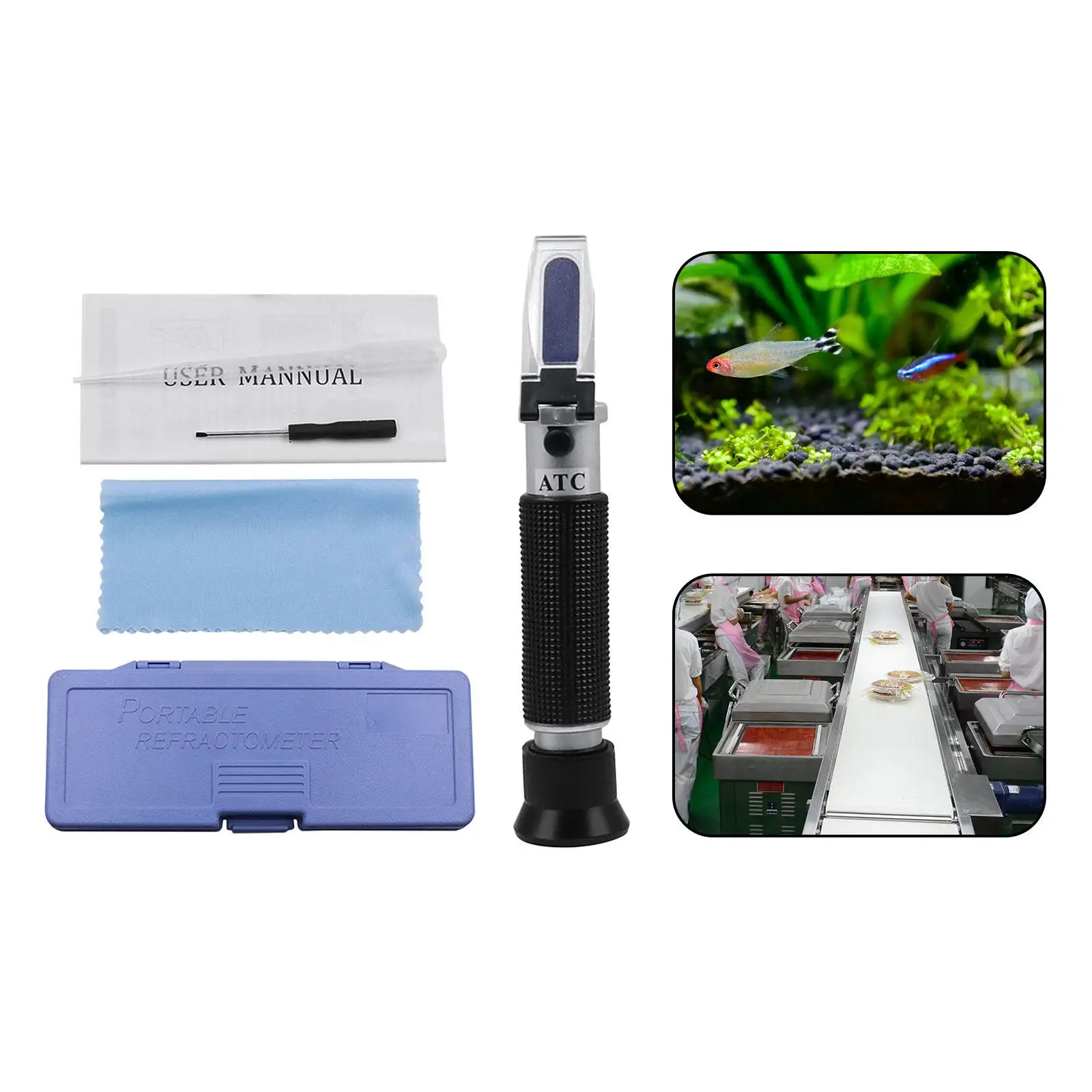 

Nacl Salt Salinometer Saltwater Salinity Refractometer for Seafood