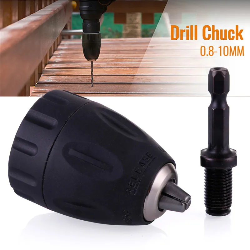 

Durable Metal Hex Shank Adapter 1/4 '' Shank Up to 3/8 '' Keyless Screwdriver Wooden Drills For Woodworking