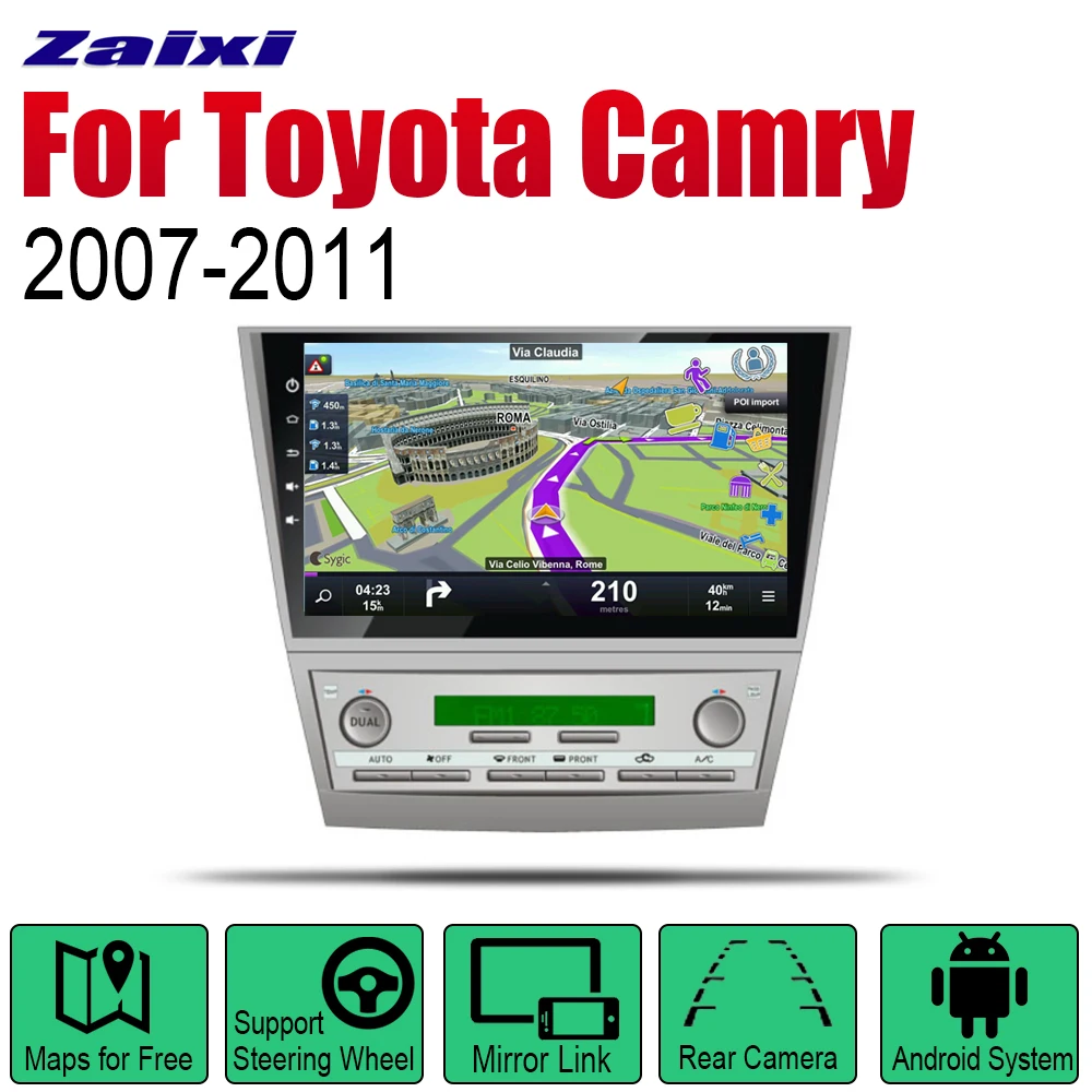 Автомобильная Мультимедийная система Android экран радио стерео для Toyota Camry 2007 2008 2009