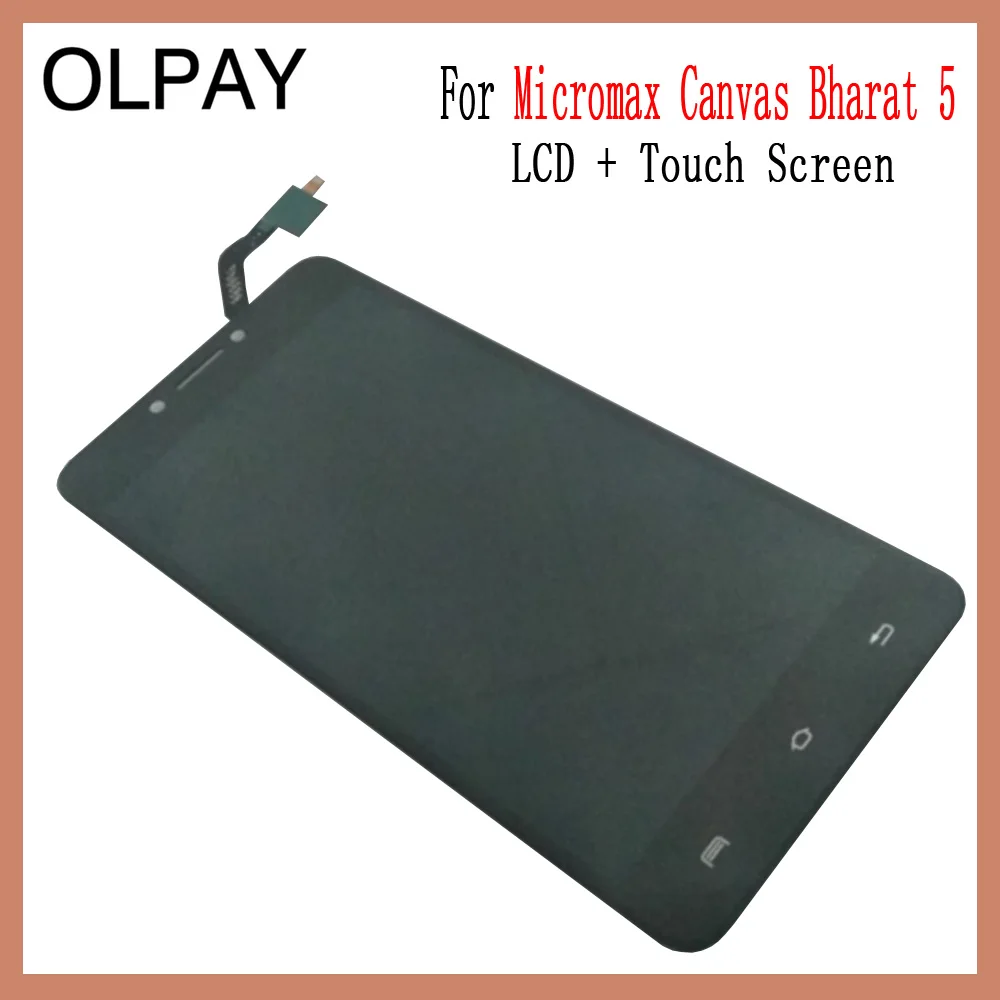 OLPAY для Micromax Canvas Bharat 5 ЖК-дисплей+ сенсорный экран дигитайзер сборка замена стекла и инструментов