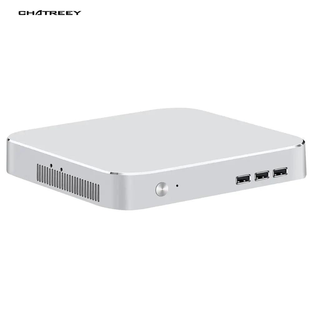 Chatreey Mac мини компьютер intel quad core i3 i5 i7 настольных игр Мини ПК Предустановленная