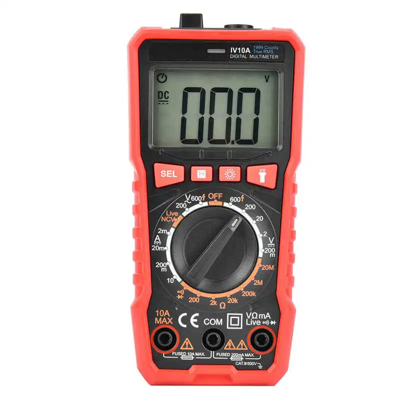 

True RMS Multimeter Mini Portable Digital Multimeter True RMS Measurement Voltage Current Meter