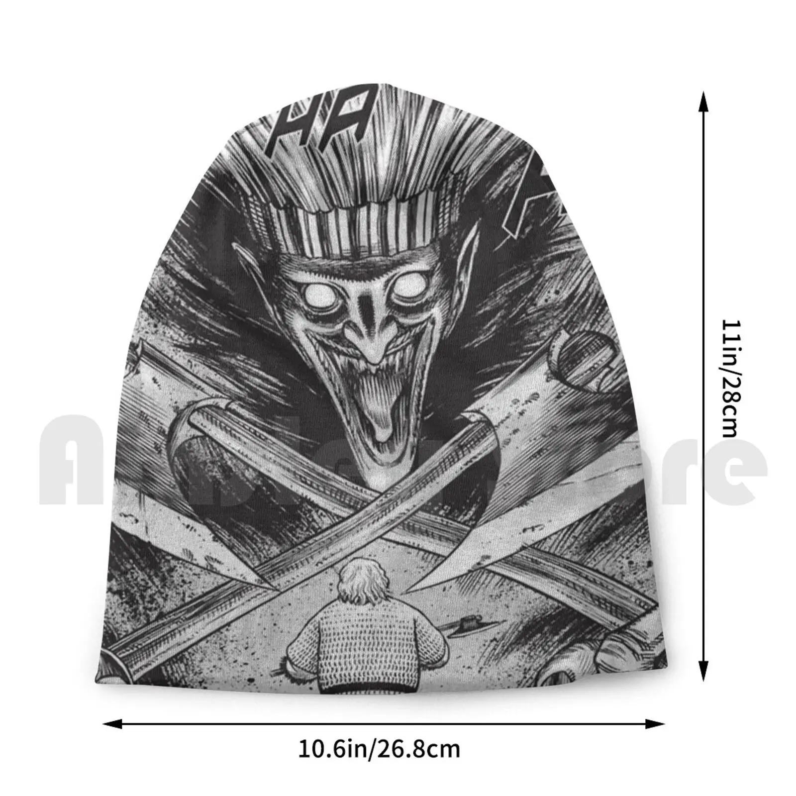 Вязаная Шапка-бини с демоном викингом (Vinland Сага) в стиле хип-хоп | Аксессуары для