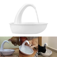 feeding water flowing fountain for cat dog automatic swan pet cat water dispenser pet cat drinking bowl electric water dispenser