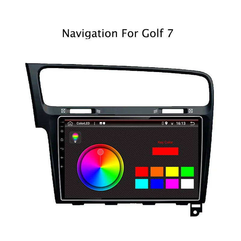 10 1 &quotRAM 2G ROM 32G Android 8 автомобильный DVD GPS плеер для VW Golf 7 2014 2018 Радио стерео головное