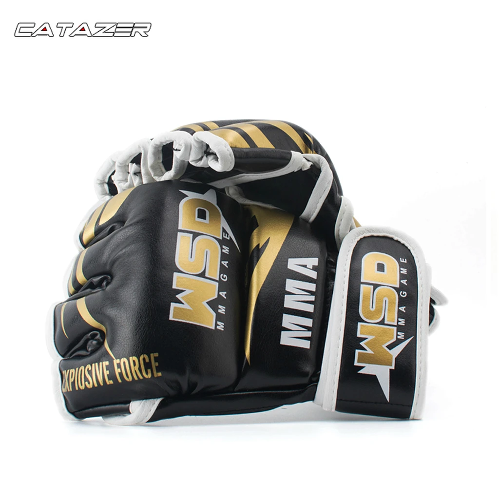 

PU Half Finger MMA Gloves for Men Kicki Boxing Karate Muay Thai Guantes De Boxeo Free Fight Sanda Training Equipment