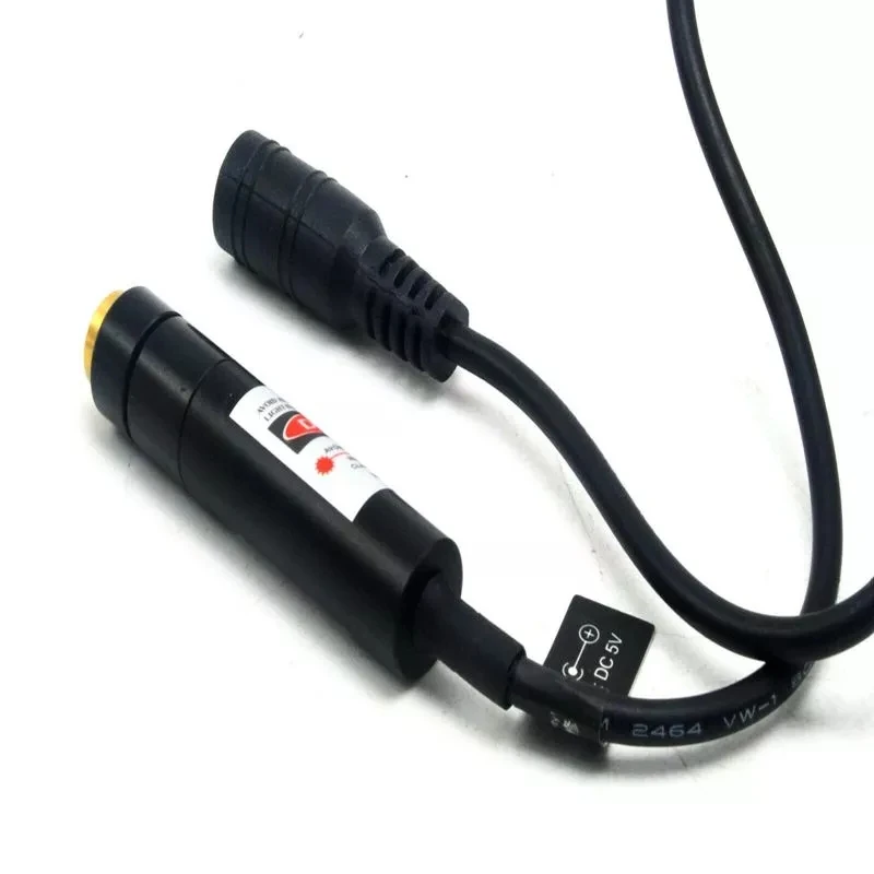 Фокусируемый 5mw 635nm оранжевый красный лазерный точечный модуль w 5V адаптер