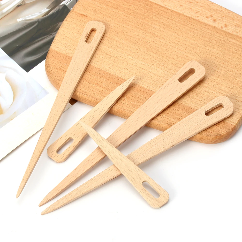 5 шт. DIY Деревянные ткацкие инструменты гобелен шкуры спицы вышитая картина швейная игла Большие глаза инструменты для вышивки