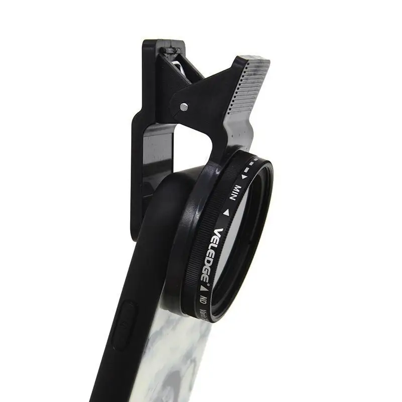 Регулируемый 37 мм нейтральный плотный зажим ND2 ND400 фильтр для камеры телефона Android