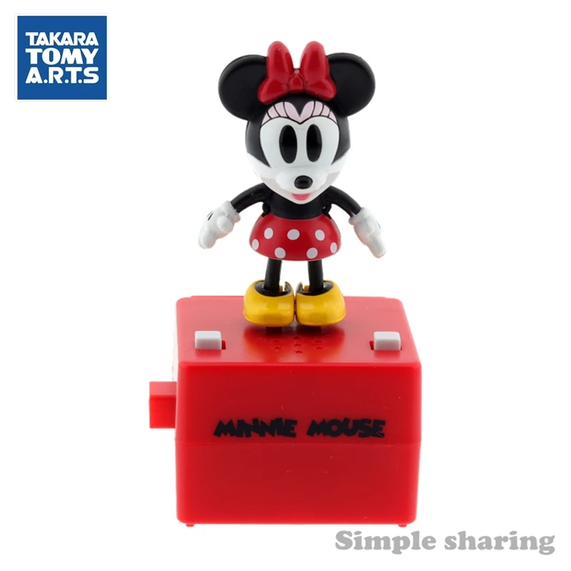 TAKARA TOMY arts popn шаг pixar Дисней фигурка Детские игрушки Аниме Дети Кукла Минни мышь