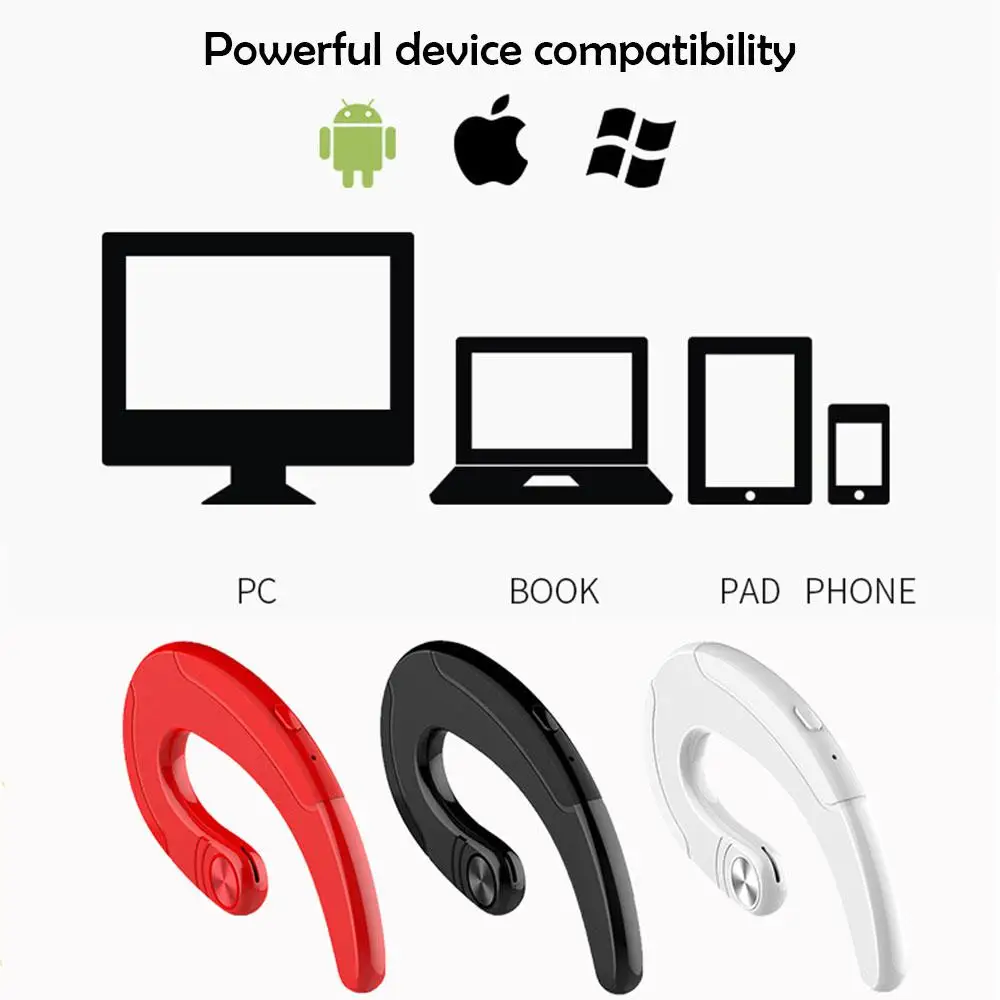 HBQ Q25 Bluetooth наушники TWS костной проводимости ушной крючок беспроводные Bluetooth наушники с микрофоном гарнитура для iPhone huawei