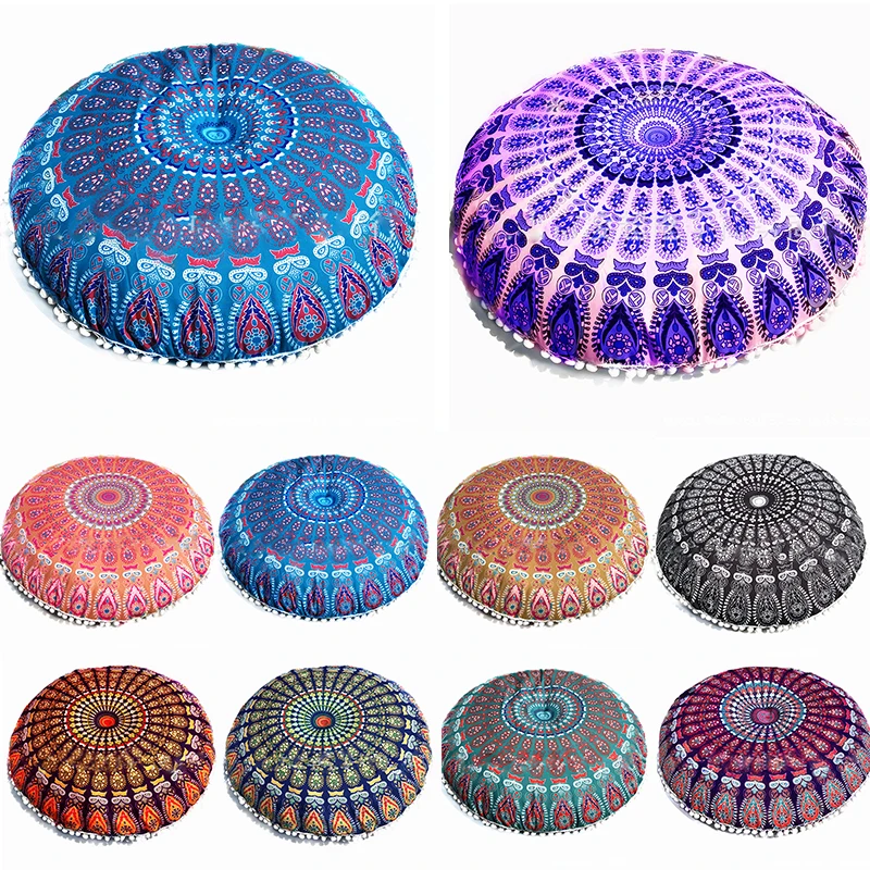 

Multifunctional Round Pillowcase Various Form Pillowcase Ethnic Style Furniture Back Cover Fashion Household Items Cushion Cover