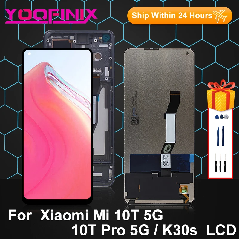 

6,67 "оригинальный для Xiaomi Mi 10T телефон дисплей сенсорный экран дигитайзер Запасные части для Mi 10T Pro ЖК-дисплей Redmi K30S 5G