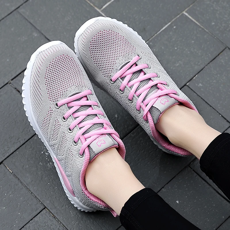 2021 Women Tennis Shoes Girls Light Soft Outdoor Fitness Sports Female Jogging Sneakers Comfy Jogging Trainers Soft Tenis Mujer