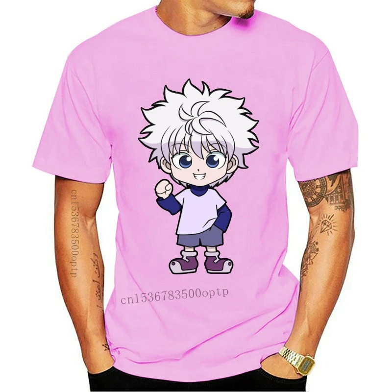 

Новая мужская черная футболка Hunter X Hunter Anime Killua Zoldyck, размеры от S до 3XL