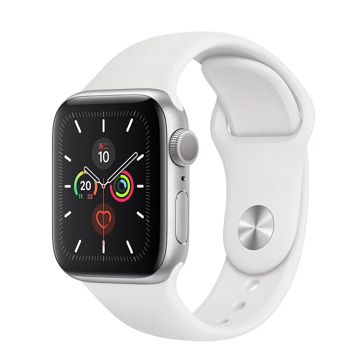 PanTong Apple Watch Series 5 40 мм алюминиевый чехол со спортивным браслетом, спортивные Смарт-часы для телефонов Apple, авторизованные онлайн-продажи - Цвет: White