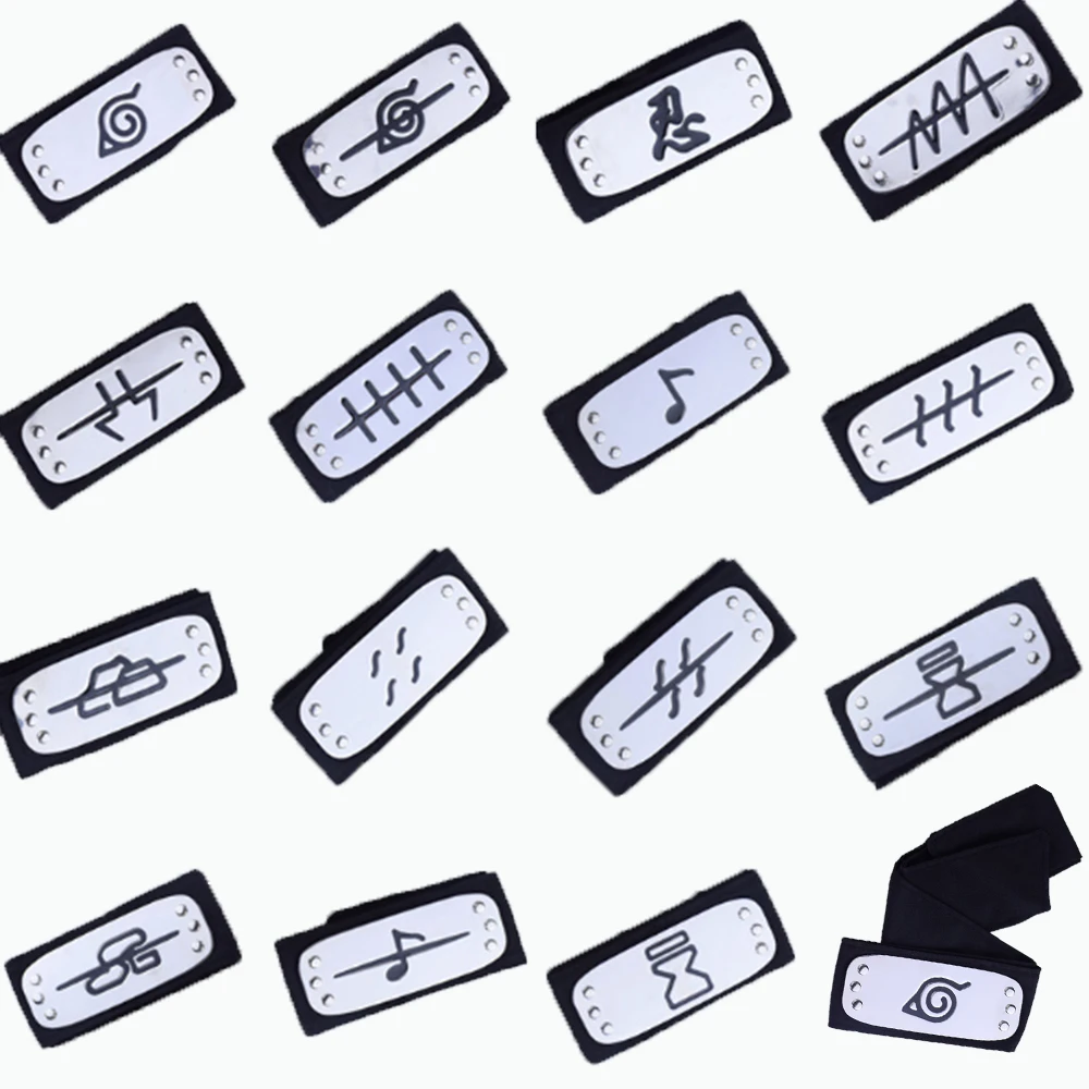 

2021 Ninja Headband Cosplay Costumes Accessories Toys Props Itachi Akatsuki Madara Kakashi Anime Sign Headband Props Gifts